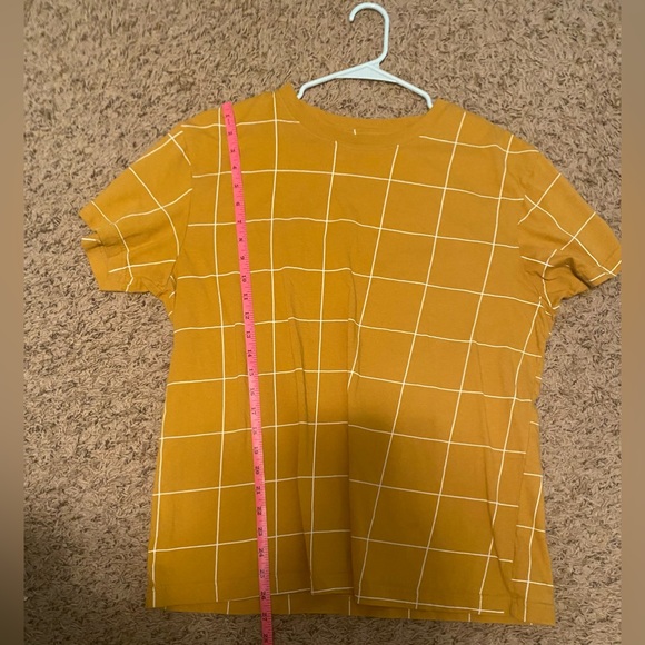 Original Use Mustard Yellow Grid Top. - Picture 5 of 5